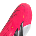 adidas Predator Elite Laceless FG Firm Ground Soccer Cleat - Lucid Red / Core Black / Cloud White