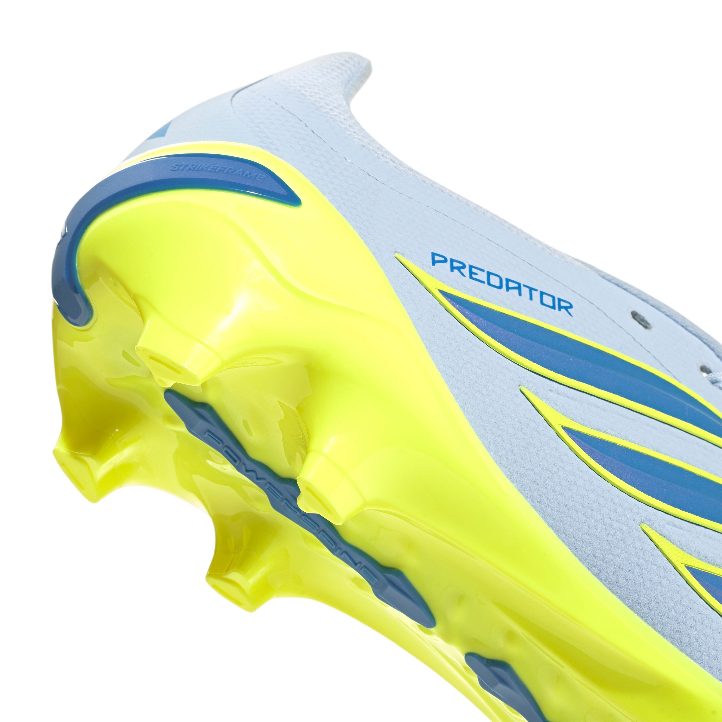 adidas Predator League FoldTongue FG Firm Ground Soccer Cleat - Crystal Sky/Ray Blue/Team Solar Yellow 2
