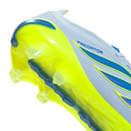 adidas Predator Elite FG Firm Ground Soccer Cleats- Crystal Sky / Ray Blue / Team Solar Yellow 2