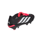 adidas Predator Pro Fold Tongue FT FG Firm Ground Soccer Cleat -Core Black / Cloud White / Lucid Red