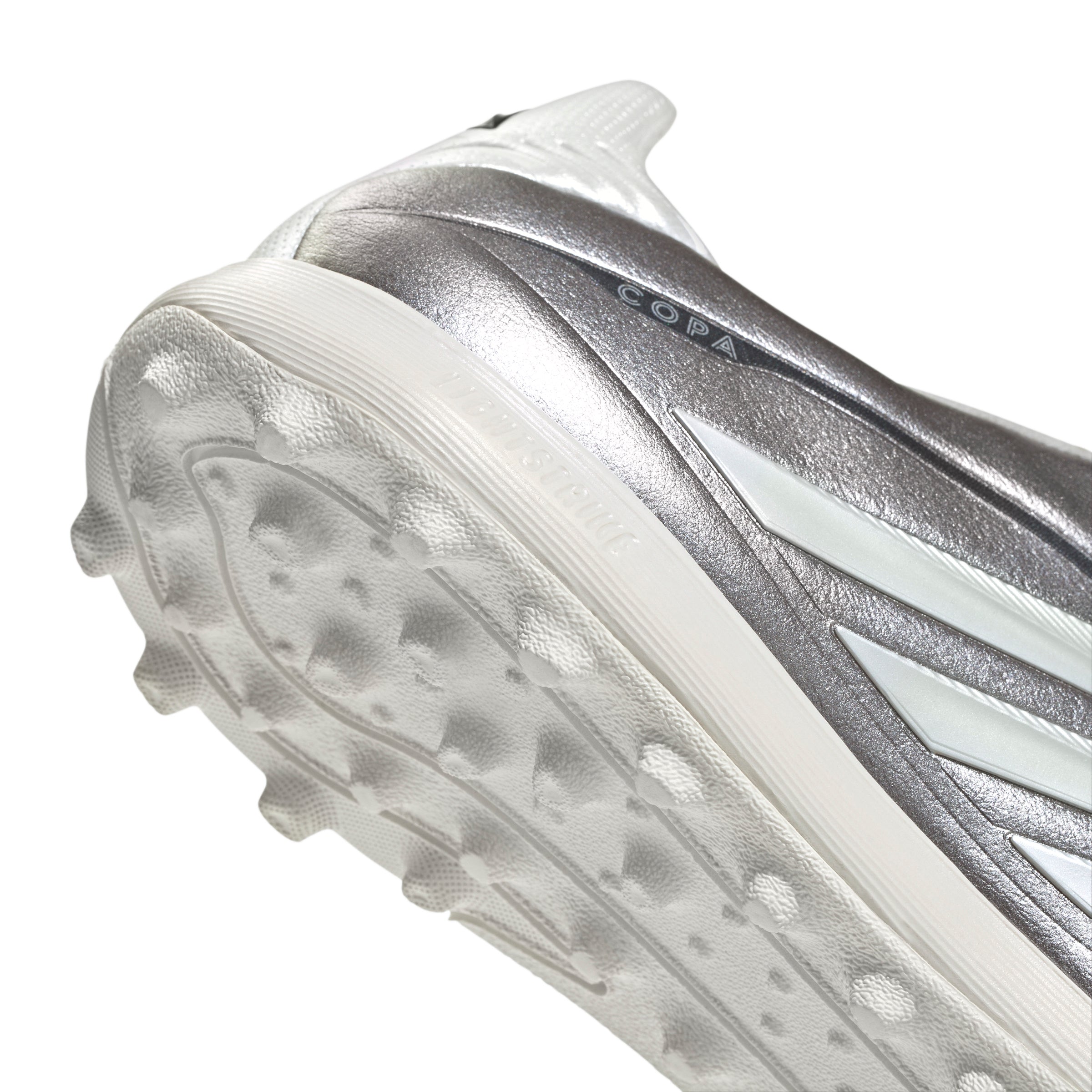 adidas Copa Pure IV League TF Turf Soccer Cleats- Taupe Metallic/ Zero Metallic / Night Metallic