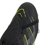adidas Predator Pro Fold Tongue FT FG Firm Ground Soccer Cleat -Core Black / Carbon / Lucid Lemon