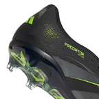 adidas Predator Pro Fold Tongue FT FG Firm Ground Soccer Cleat -Core Black / Carbon / Lucid Lemon