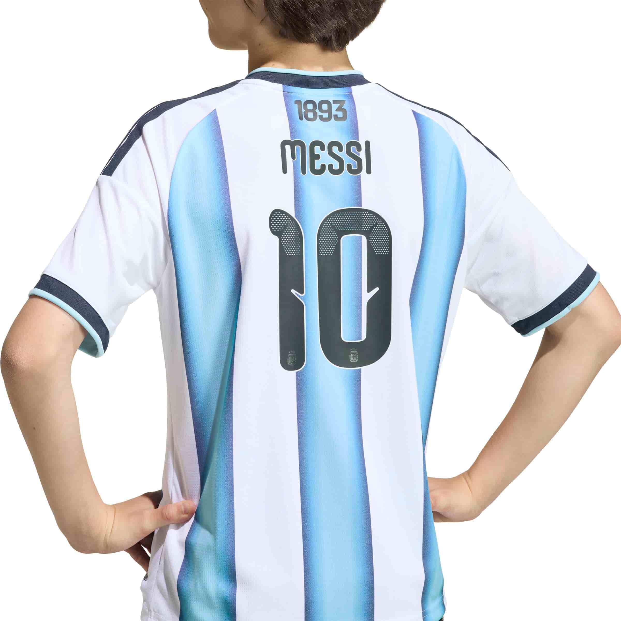 Argentina 26 Home Messi Jersey Jr.