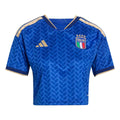 Italy 26 Home Cropped Jersey Official Jerseys adidas Blue XS 
