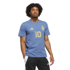 MESSI NAME & NUMBER GRAPHIC T-Shirt Official Jerseys adidas Blue XS 