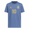 MESSI NAME & NUMBER GRAPHIC T-Shirt Jr. Official Jerseys adidas Blue YXS 