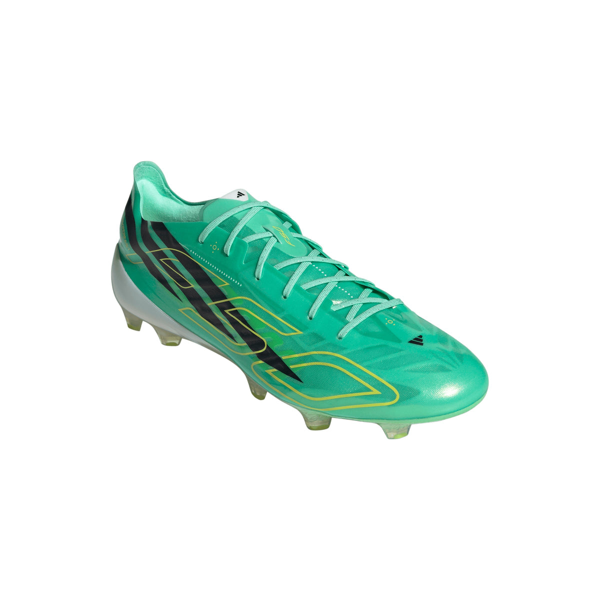 adidas F50 Hyperfast EVO FG Firm Ground Soccer Cleats- Pulse Mint / Core Black / Solar Lemon
