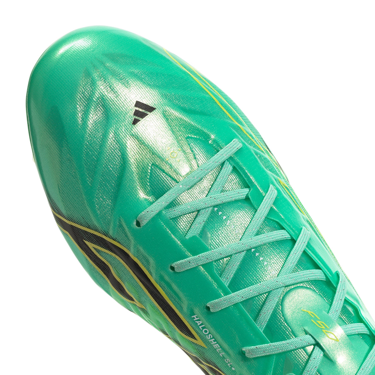 adidas F50 Hyperfast EVO FG Firm Ground Soccer Cleats- Pulse Mint / Core Black / Solar Lemon