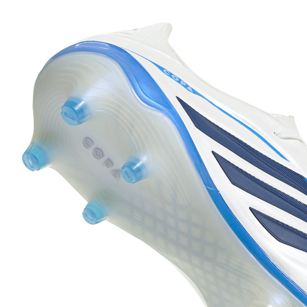 adidas Copa Pure IV Elite FG Firm Ground Soccer Cleats- Zero Metalic / Dark Blue / Lucid Ray Blue