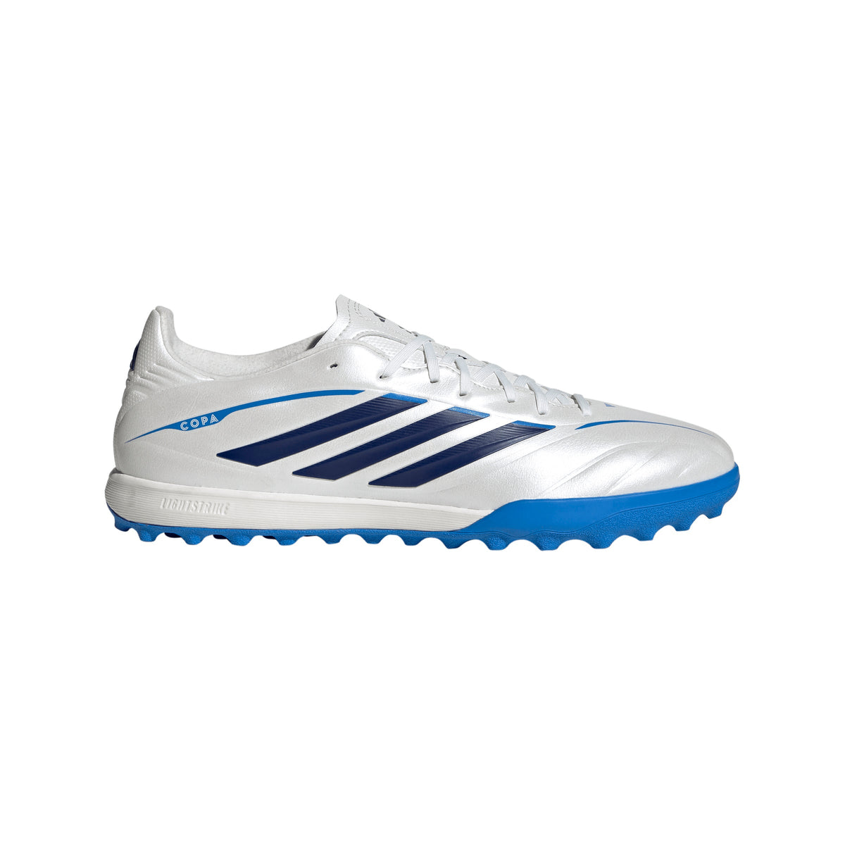 adidas Copa Pure IV League TF Turf Soccer Cleats-  Zero Metalic / Dark Blue / Lucid Ray Blue