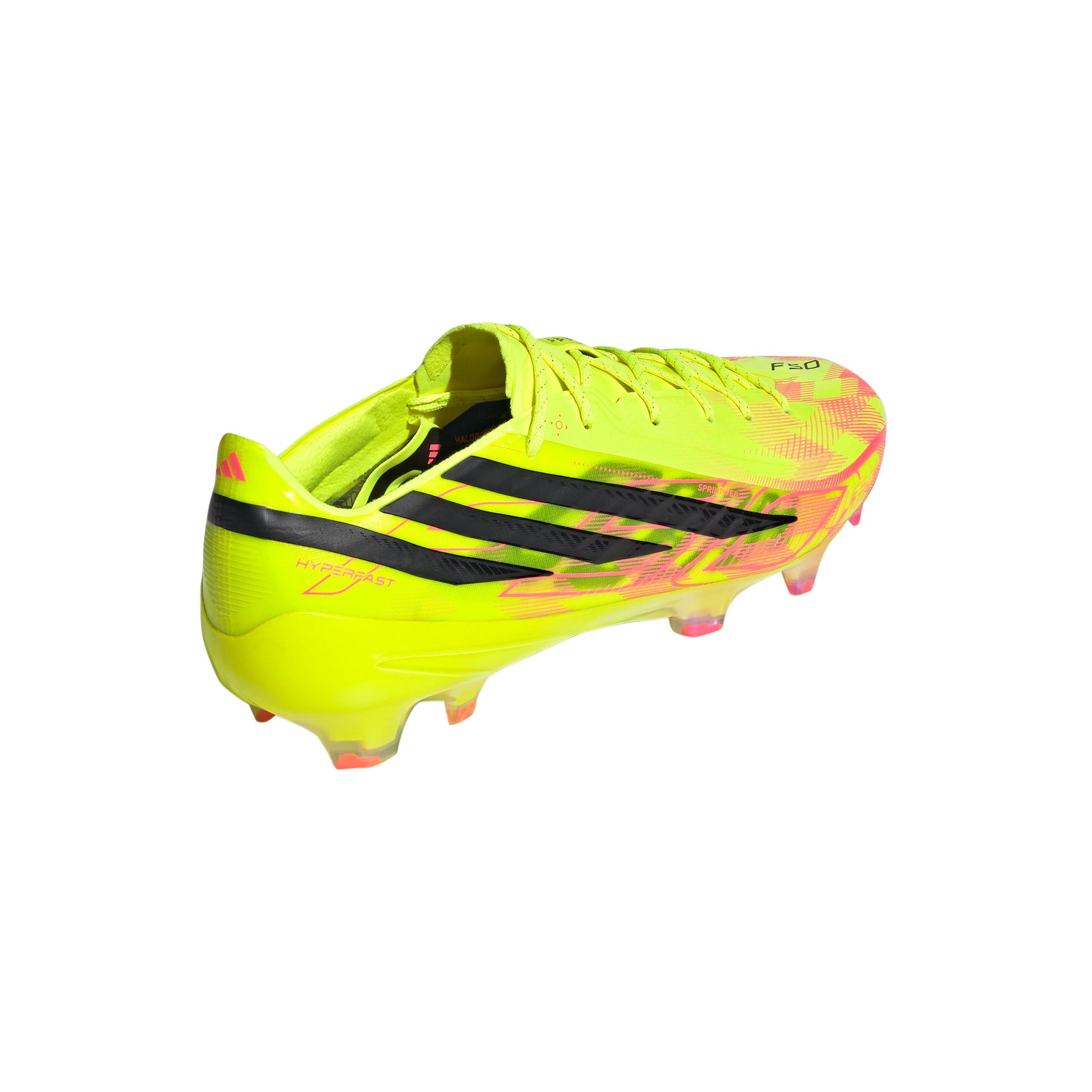 adidas F50 Hyperfast Elite FG Firm Ground Soccer Cleats- Team Solar Yellow 2 / Core Black / Solar Turbo