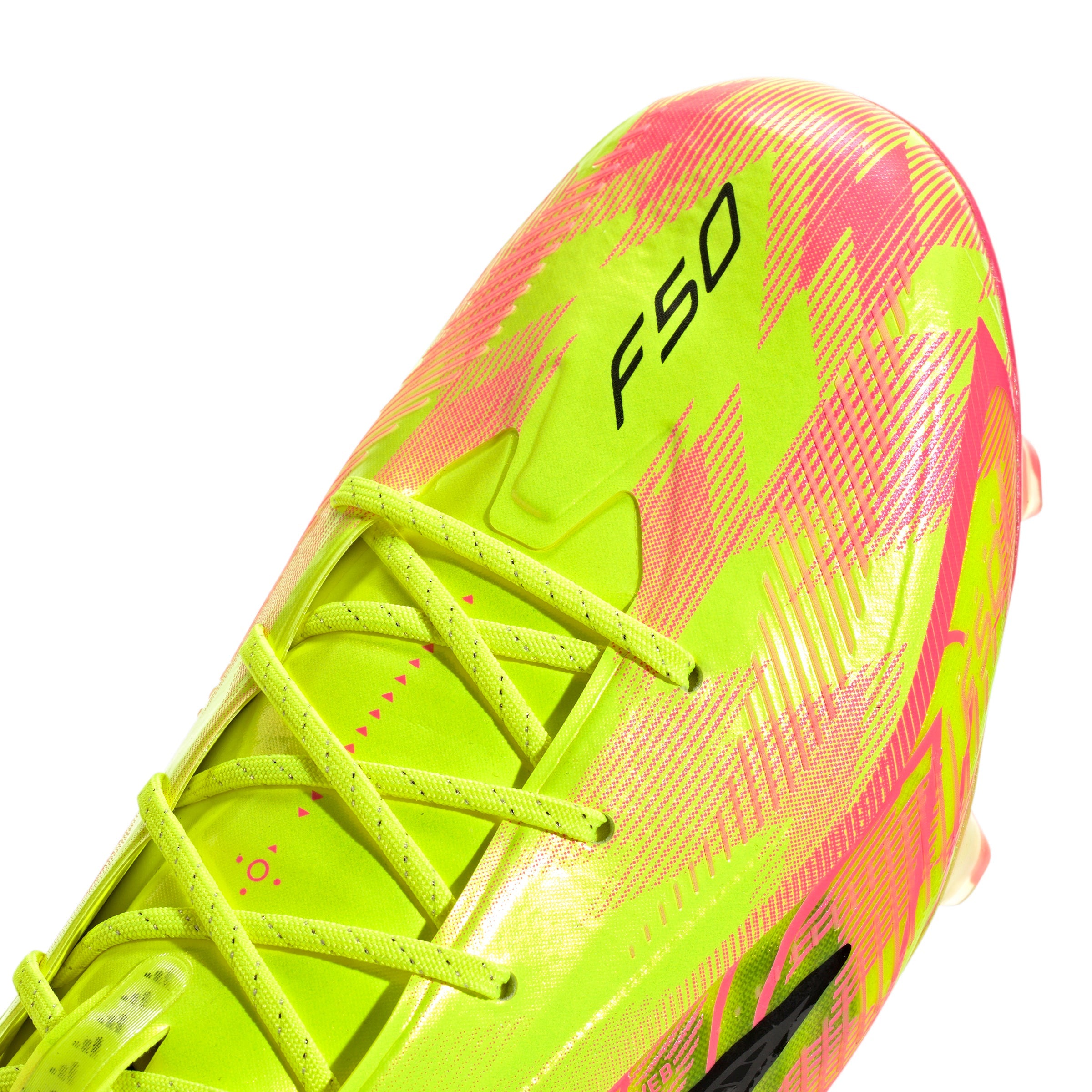 adidas F50 Hyperfast Elite FG Firm Ground Soccer Cleats- Team Solar Yellow 2 / Core Black / Solar Turbo