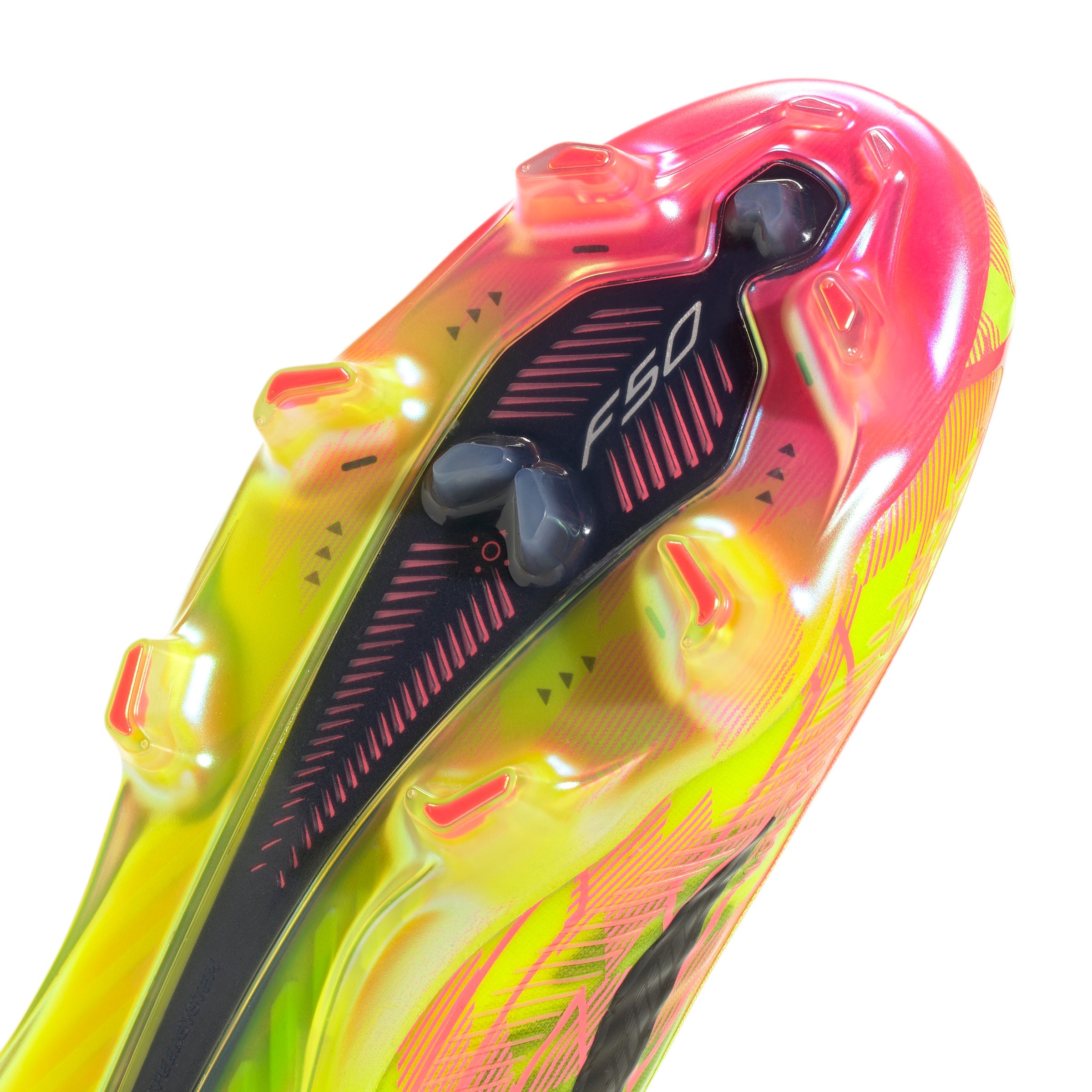 adidas F50 Hyperfast Elite FG Firm Ground Soccer Cleats- Team Solar Yellow 2 / Core Black / Solar Turbo