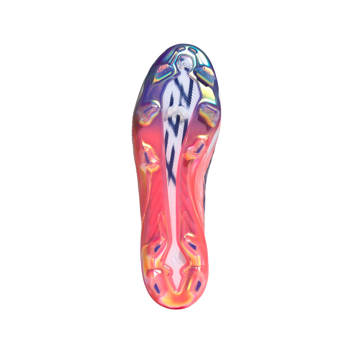 adidas F50 Hyperfast Elite FG Firm Ground Soccer Cleats- Cloud White / Solar Purple / Solar Turbo