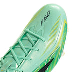 adidas F50 Hyperfast Elite FG Firm Ground Soccer Cleats- Pulse Mint / Core Black / Solar Lemon