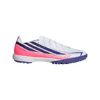 adidas F50 Hyperfast League TF Turf Soccer Cleats - Cloud White / Solar Purple / Solar Turbo