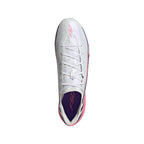 adidas F50 Hyperfast Pro FG Firm Ground Soccer Cleats - Cloud White / Solar Purple / Solar Turbo