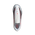 adidas F50 League Laceless Lamine Yamal Kids TF Turf Soccer Cleats- Cloud White / Core Black / Lucid Red