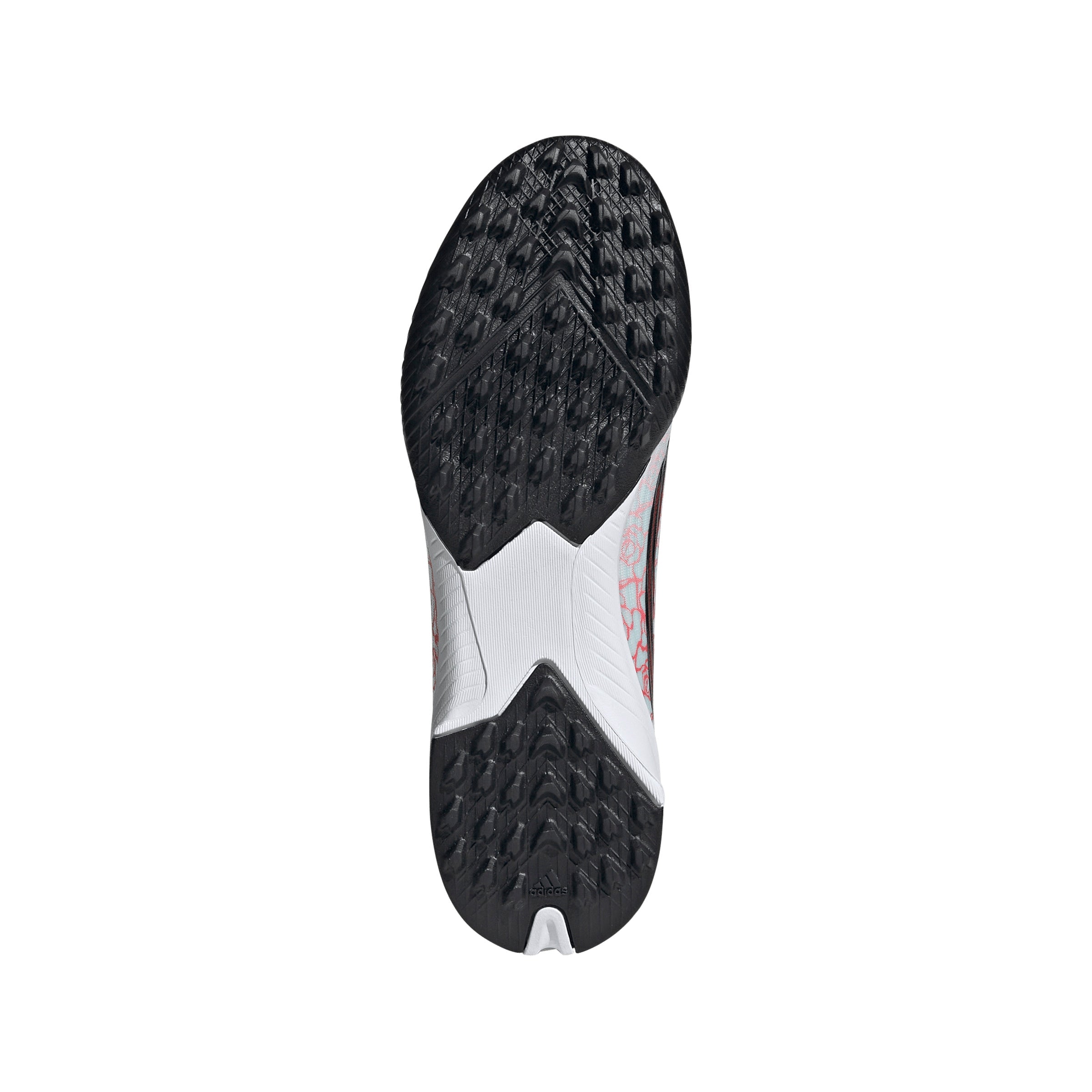 adidas F50 League Laceless Lamine Yamal Kids TF Turf Soccer Cleats- Cloud White / Core Black / Lucid Red