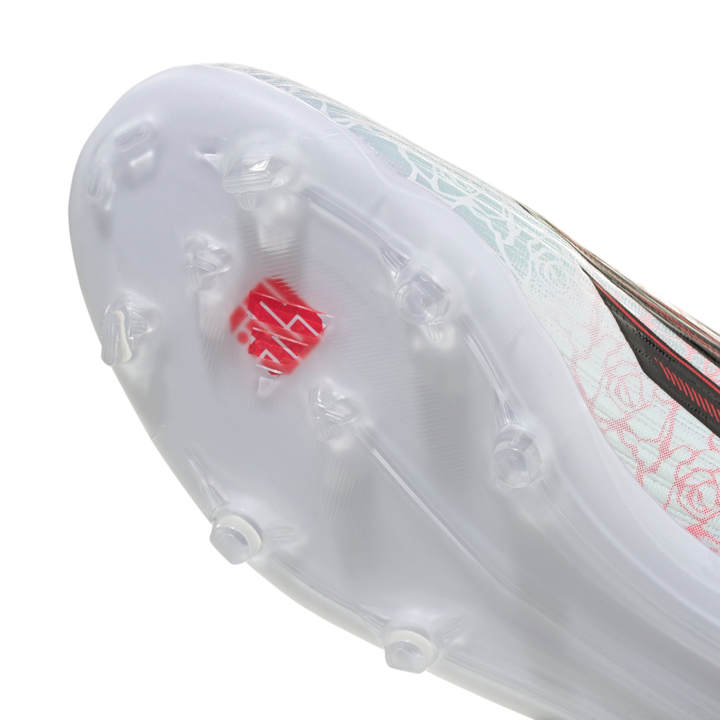 adidas F50 League Laceless Lamine Yamal Kids FG Firm Ground Soccer Cleats- Cloud White / Core Black / Lucid Red