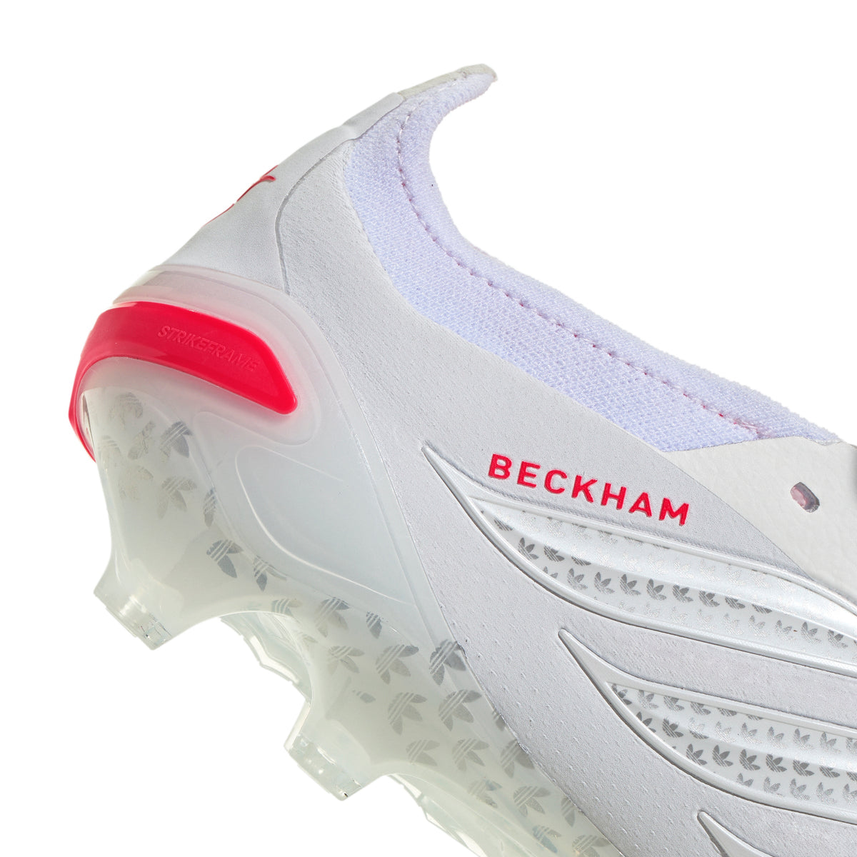 adidas Predator David Beckham Elite FoldTongue FT FG Firm Ground Soccer Cleats-White/Red