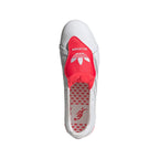 adidas David Beckham Predator League FoldTongue FG Firm Ground Soccer Cleats - White/Red