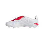 adidas David Beckham Predator League FoldTongue  FT FG Junior Firm Ground Soccer Cleats - White/Red
