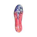 adidas F50 Hyperfast Elite Laceless FG Firm Ground Soccer Cleats- Cloud White / Solar Purple / Solar Turbo