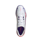 adidas F50 Hyperfast Pro TF Turf Soccer Cleats - Cloud White / Solar Purple / Solar Turbo