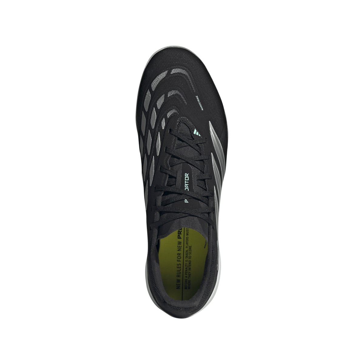 adidas Predator League TF Turf Soccer Cleats - Core Black / Silver Metallic / Pulse Mint