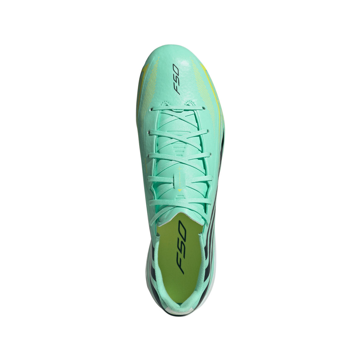 adidas F50 Hyperfast League FG Firm Ground Soccer Cleats -Pulse Mint / Night Navy / Solar Lemon