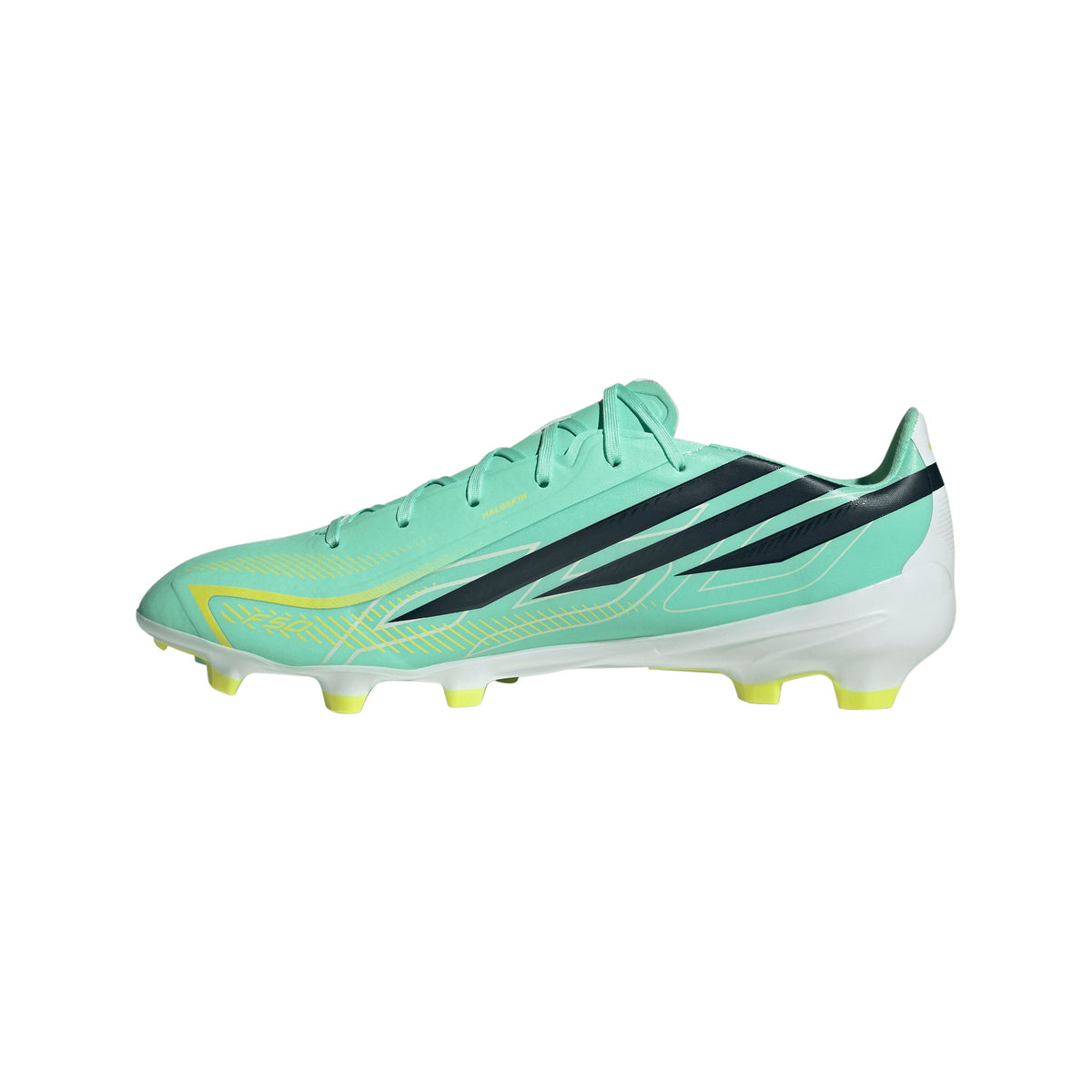 adidas F50 Hyperfast League FG Firm Ground Soccer Cleats -Pulse Mint / Night Navy / Solar Lemon