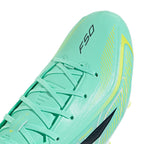 adidas F50 Hyperfast League FG Firm Ground Soccer Cleats -Pulse Mint / Night Navy / Solar Lemon