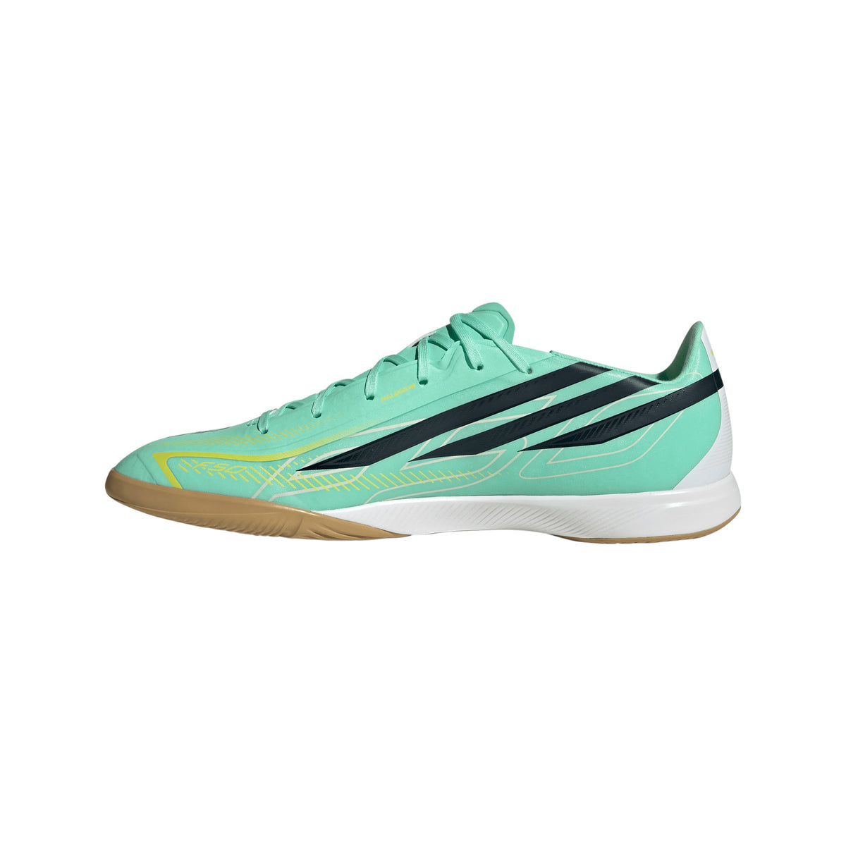 adidas F50 Hyperfast League IN Indoor Soccer Shoes -Pulse Mint / Night Navy / Solar Lemon