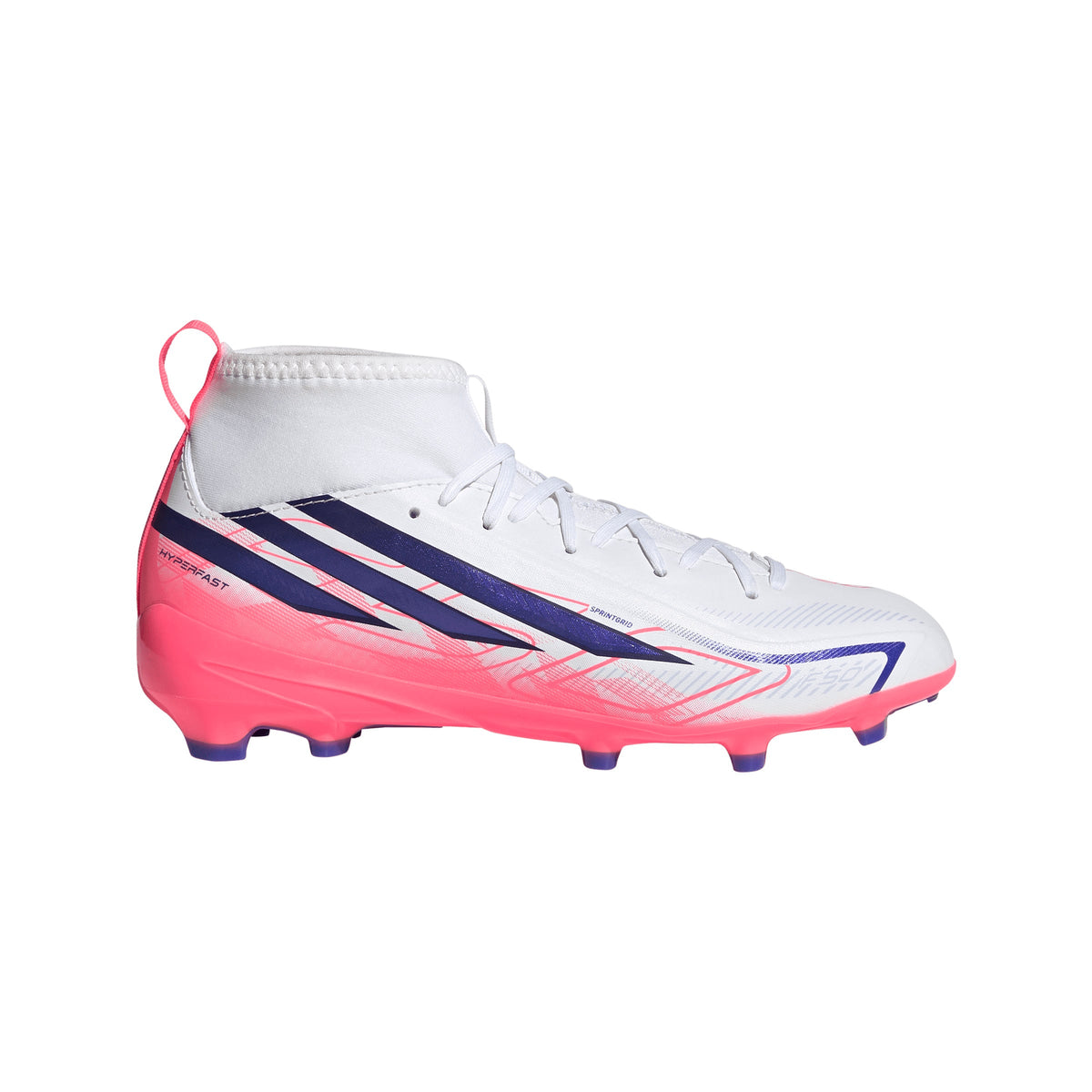 adidas F50 Hyperfast League Mid FG Firm Ground Soccer Cleats-  Solar Turbo / Core Black / Gold Metallic