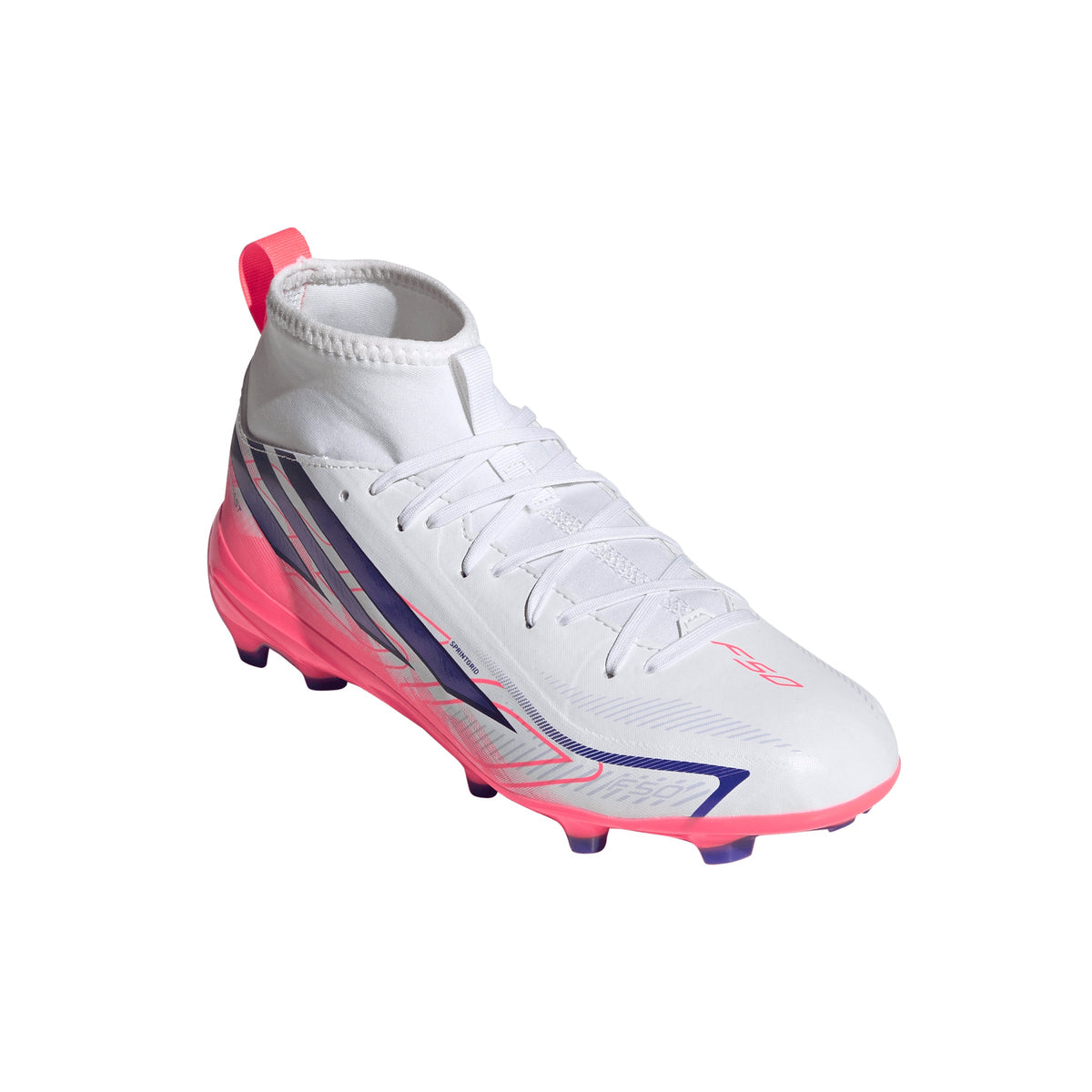 adidas F50 Hyperfast League Mid FG Firm Ground Soccer Cleats-  Solar Turbo / Core Black / Gold Metallic