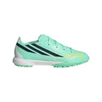 adidas F50 Hyperfast League Junior TF Turf Soccer Cleats- Pulse Mint / Night Navy / Solar Lemon