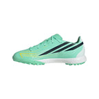 adidas F50 Hyperfast League Junior TF Turf Soccer Cleats- Pulse Mint / Night Navy / Solar Lemon