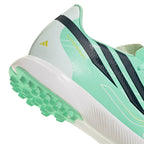 adidas F50 Hyperfast League Junior TF Turf Soccer Cleats- Pulse Mint / Night Navy / Solar Lemon