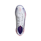 adidas F50 Hyperfast League Junior TF Turf Soccer Cleats- Cloud White / Solar Purple / Solar Turbo