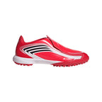 adidas F50 Messi League Laceless Junior TF Turf Soccer Cleats- Lucid Red / Core Black / Pure Ruby