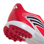 adidas F50 Messi League Laceless Junior TF Turf Soccer Cleats- Lucid Red / Core Black / Pure Ruby