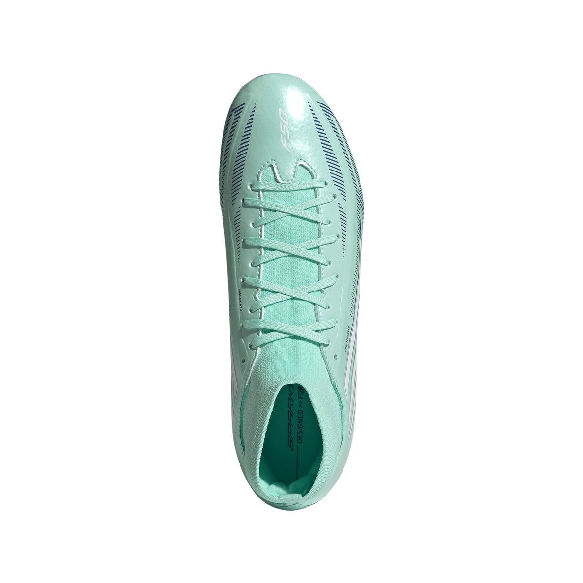 adidas Women's F50 Sparkfusion League Mid-Cut Soccer Cleats -Clear Mint / Cloud White / Solar Purple