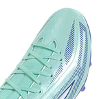 adidas Women's F50 Sparkfusion League Mid-Cut Soccer Cleats -Clear Mint / Cloud White / Solar Purple
