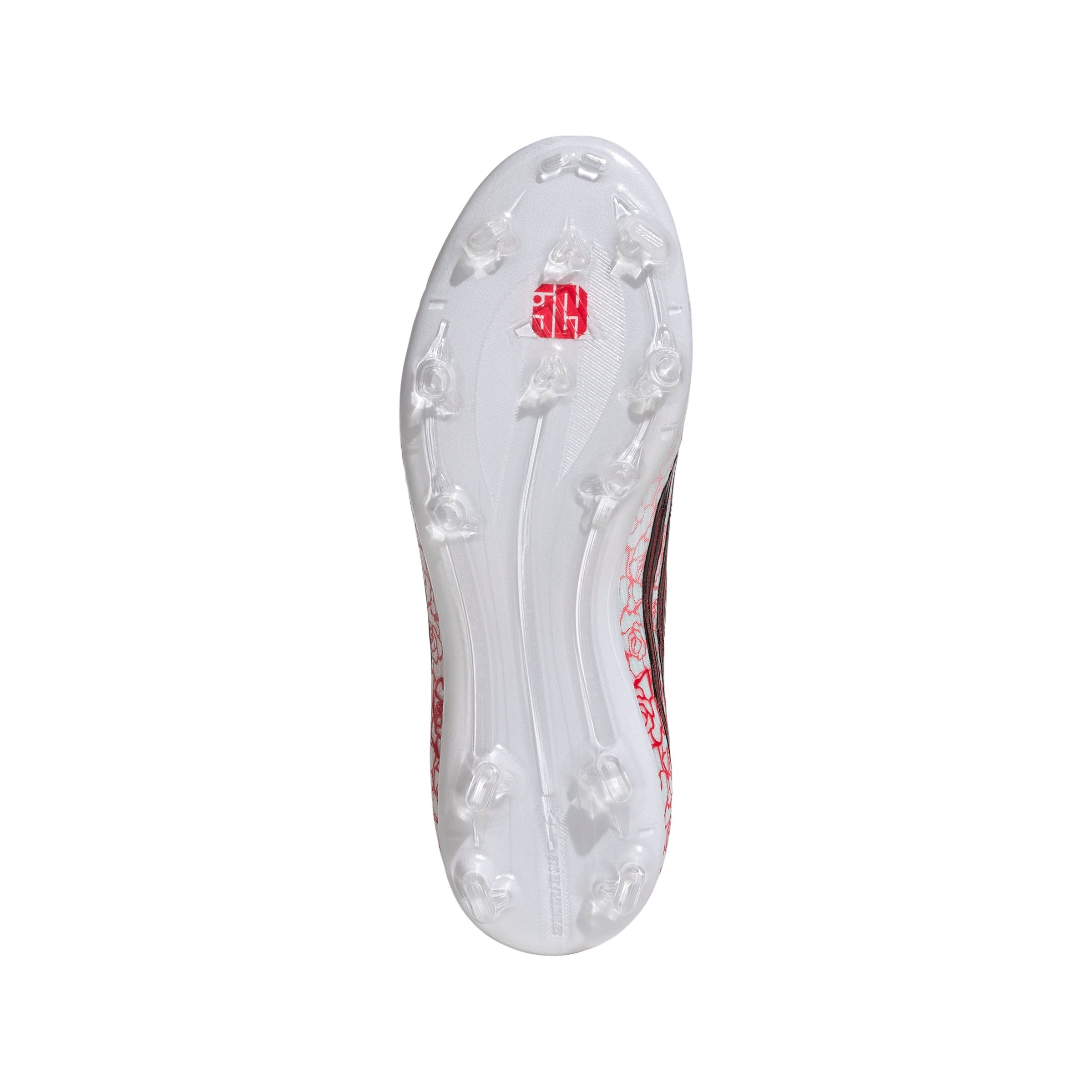 adidas F50 Elite Laceless Lamine Yamal Kids FG Firm Ground Soccer Cleats- Cloud White / Core Black / Lucid Red