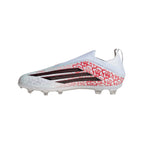 adidas F50 Elite Laceless Lamine Yamal Kids FG Firm Ground Soccer Cleats- Cloud White / Core Black / Lucid Red