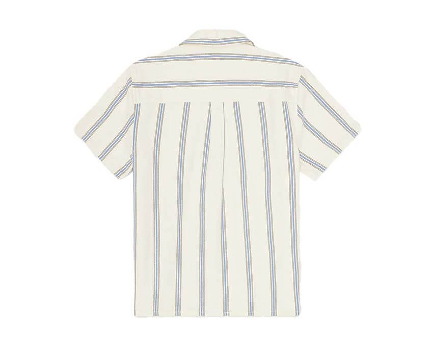 Les Deux Lawson Stripe SS Shirt " Eggnog White"