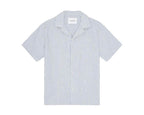 Les Deux Lukas Stripe Cotton Linen SS Shirt