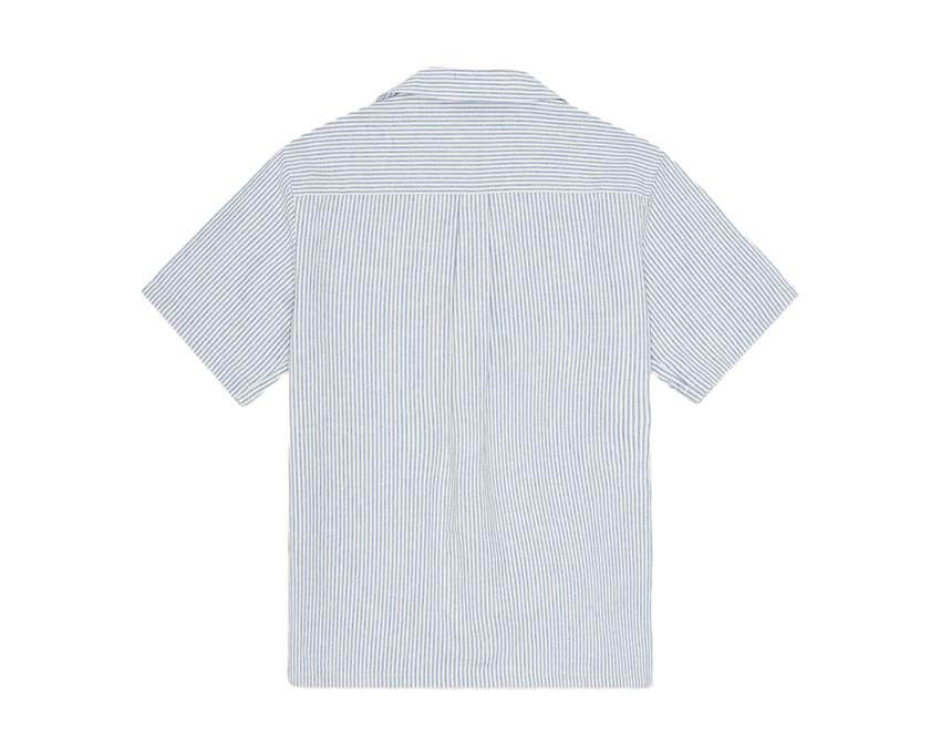 Les Deux Lukas Stripe Cotton Linen SS Shirt